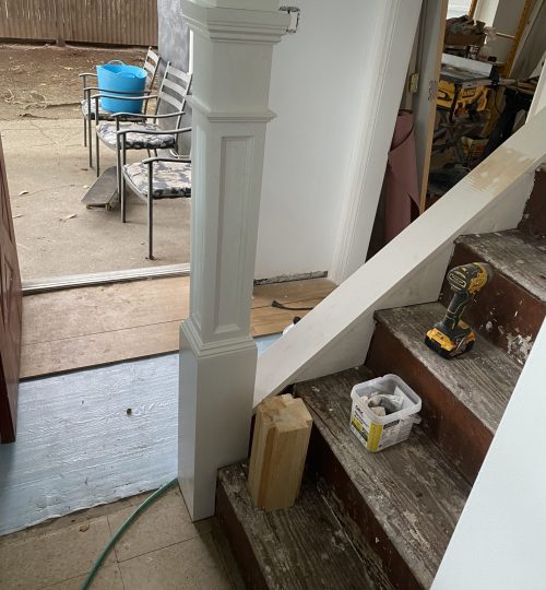 Staircase renovation before